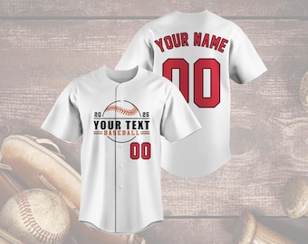 Camiseta de béisbol personalizada 2025, nombre y número de equipo personalizados, diseño de texto personalizado, uniforme de sóftbol para el día del partido, regalo para fanáticos del deporte.