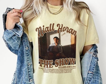 Vintage Niall Horan The Show Tracklist Shirt, Niall Horan Merch Shirt, One Direction Merch Shirt, Niall Horan Heaven Tee