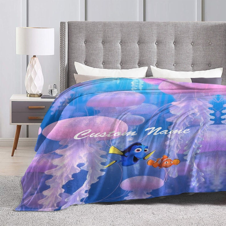 Custom Name Blanket Disney Finding Nemo Blanket Fleece Throw Blanket