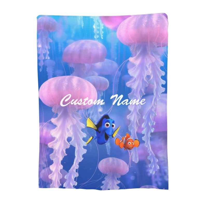 Custom Name Blanket Disney Finding Nemo Blanket Fleece Throw Blanket