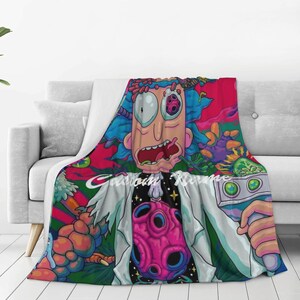Rick and Morty Blanket Etsy
