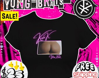 Y2K BABY TEE Kim Kardashian Cropped Top