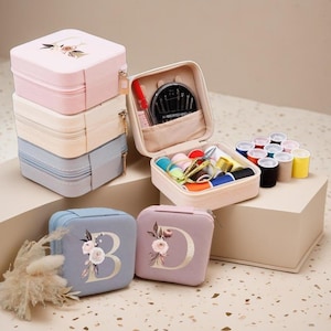Personalized Letter Sewing Kit: Mother&#39;s Day Embroidery Floss Box
