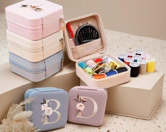 Personalized Letter Sewing Kit: Mother's Day Embroidery Floss Box,Christmas gift for my mom,Christmas presents,Gifts for a tailor seamstress