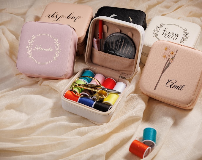 Personalized Sewing Kit gift mini emergency sewing kit, Custom Name hand Sewing Kit for Beginner, Mini Portable Sewing Kit，travel sewing kit