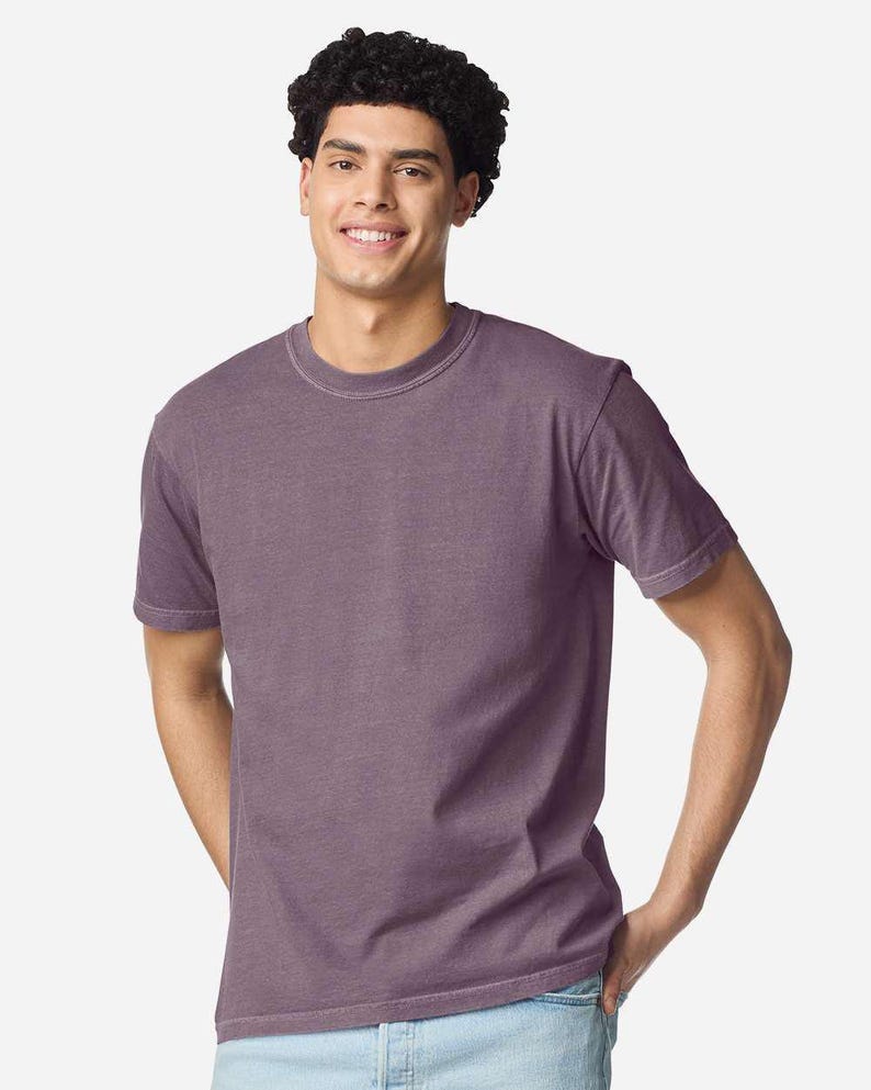 Comfort Colors blank t shirt unisex C1717 garment dyed tee soft cotton top vintage washed relaxed fit casual tee plain cotton shirt image 12