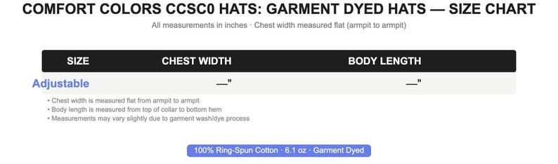 Blank Comfort Colors Garment Dyed Dad Hat, Craft Supply for HTV Embroidery Vinyl Cricut Iron On, Cotton Adjustable Cap image 2