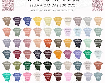 Bella Canvas 3001CVC Blank Heather T-Shirt Soft CVC Unisex Tee Sublimation Ready Wholesale Blank Shirts Poly Cotton Blend Retail Fit