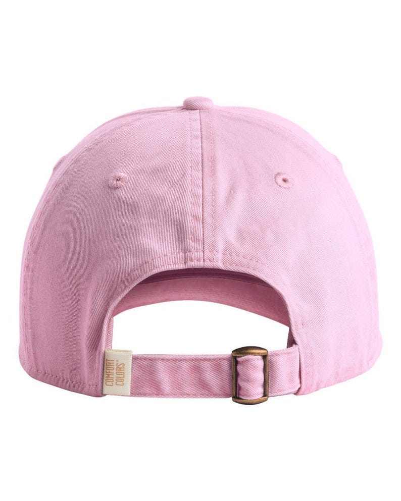 Blank Comfort Colors Garment Dyed Dad Hat, Craft Supply for HTV Embroidery Vinyl Cricut Iron On, Cotton Adjustable Cap image 4