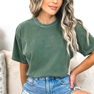Blank Comfort Color Tshirt, Comfort Colors Shirt, Blank Color Washed Shirts, Blank Comfort Color, Comfort Colors Vintage Washed Shirt C1717 image 11