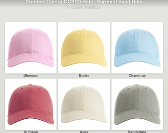 Garment Dyed Dad Hat Comfort Colors Vintage Washed Cotton Cap Adjustable Blank Unisex Baseball Hat Gift Bridesmaid Soft Pigment Dyed