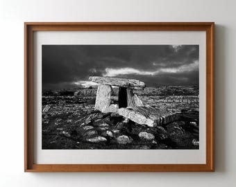 Irish Dolmen Print | Poulnabrone Ireland Photography Wall Art
