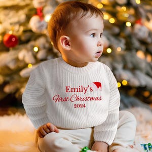My First Christmas Jumper Baby Etsy UK