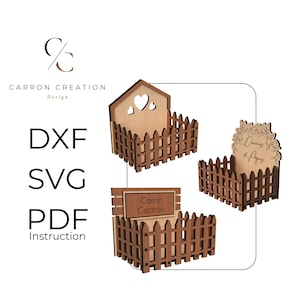 Mini Paniers de Pâques en Bois Découpés au Laser - 3mm - Fichiers DXF, SVG, PDF