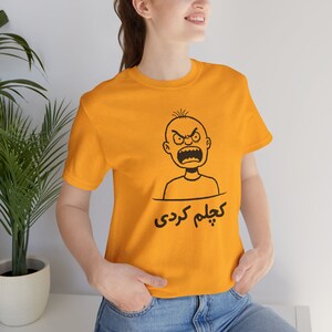Farsi Mood T-Shirt / تیشرت فارسی کچلم کردی / Funny Persian Summer Clothes / Iranian Short Sleeve Tee / Persian Friend Birthday Gifts / T133