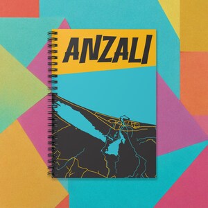 Carnet de cartes Anzali pour bestie persan / سیمی نقشه بندر انزلی / carnets iraniens pour maman baba / cadeaux pour mari femme perse / SN025