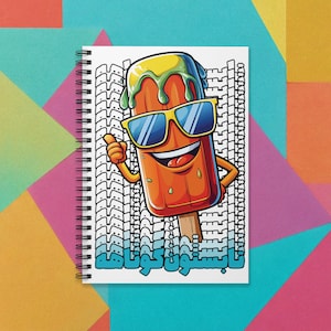 Diarios iraníes de ambiente de verano / دفتر سیمی تابستون کوتاهه / Papelería farsi de regreso a la escuela / Regalos persas para ella / Cuadernos farsi / SN033