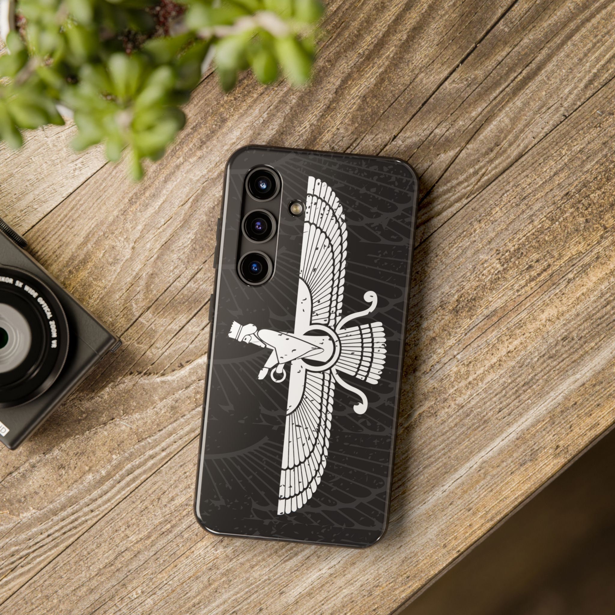 Faravahar Tough Phone Case / قاب گوشی فروهر / Ahura Mazda Samsung Case / Zoroastrianism iPhone Pro Cases / Nowruz Gifts For Persian / TC002