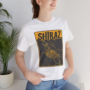Shiraz Karte T-Shirt für persische Familie / تشرت نقشه شراز / Iranische Geburtstagsgeschenke / Persische Nowruz Hemden / Iranisches Sommer-T-Shirt / T005