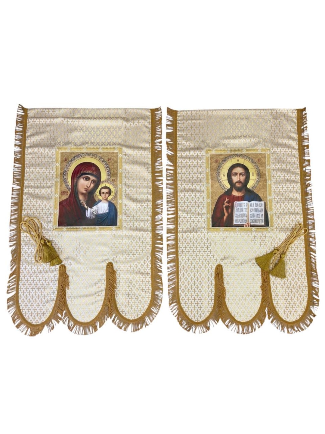 Embroidered Gold Church Banner, Horugvies Pair, Church Banners With ...