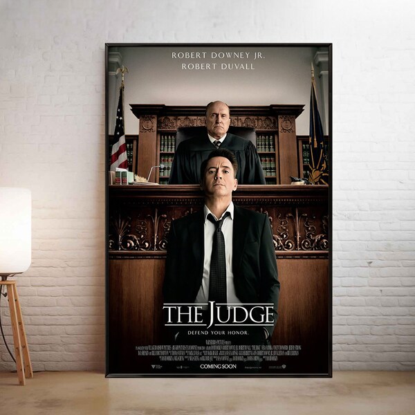 The Judge Movie Poster Canvas Wall Art for Bedroom Aesthetic Art Wall Decor Classic Vintage Movie Posters