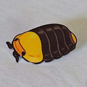 Rubber Ducky Isopod Pin - Cute Cubaris Bug Lapel Pin for Collectors