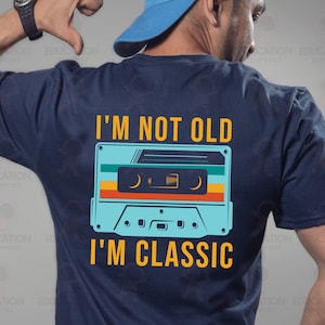 Zurück in die 80er Jahre, Kassette SVG & PNG, Classic Retro Clipart, Design für Dein eigenes Shirt Vektor, Vintage Musik Digital Download