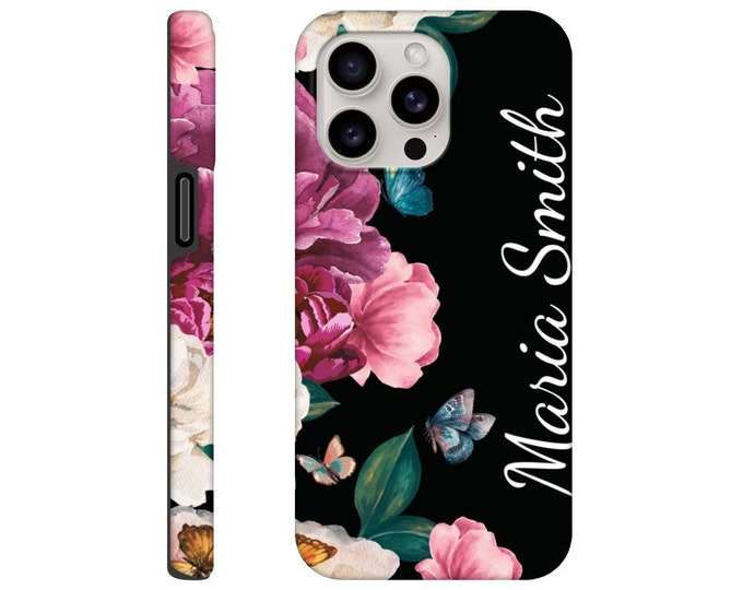Vibrant Butterfly iPhone Tough Case for iPhone 15 Pro 14 13 12 Mini X XR 7 8 SE 2022 Galaxy S24