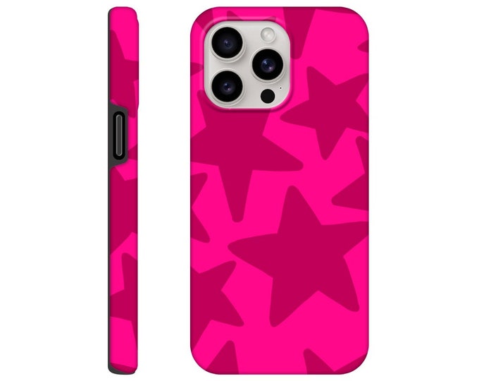 All the Stars- Pink Magenta Stars iPhone Case - Tough & Protective, Stylish, Phone Case For iPhone