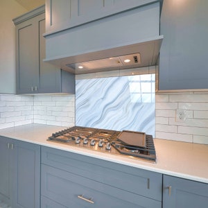 Glass Splashback, Stove Backsplash Panel for Kitchen, Stove Back Cover, Kitchen Decor, Kitchen Backsplash Tile, Tempered Glass