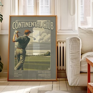 Golf wall art,Vintage golf print,Trendy golfer poster,Golfing home decor,Classic golf print,Golfer art,Golf club art,Retro golf print,Golf