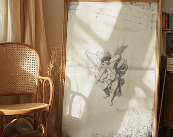 Cherubs art print,Heavenly wall art,Vintage angel art,Soft girl aesthetic,Angelic room decor,Aesthetic wall decor,Preppy room decor,Cupid