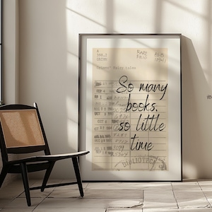 Zoveel boeken, zo weinig tijd, inrichting Engels klaslokaal, lezen is mijn therapie, minimalistische boeken kunst aan de muur, retro leeskunst, bibliotheek, boeken
