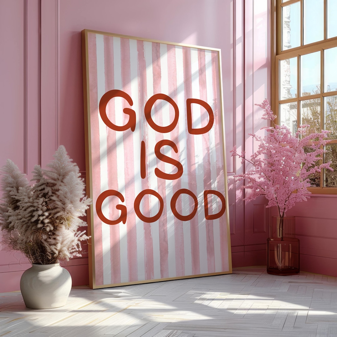 God is Good,catholic Wall Art,jesus Artwork,inspirational Christian ...