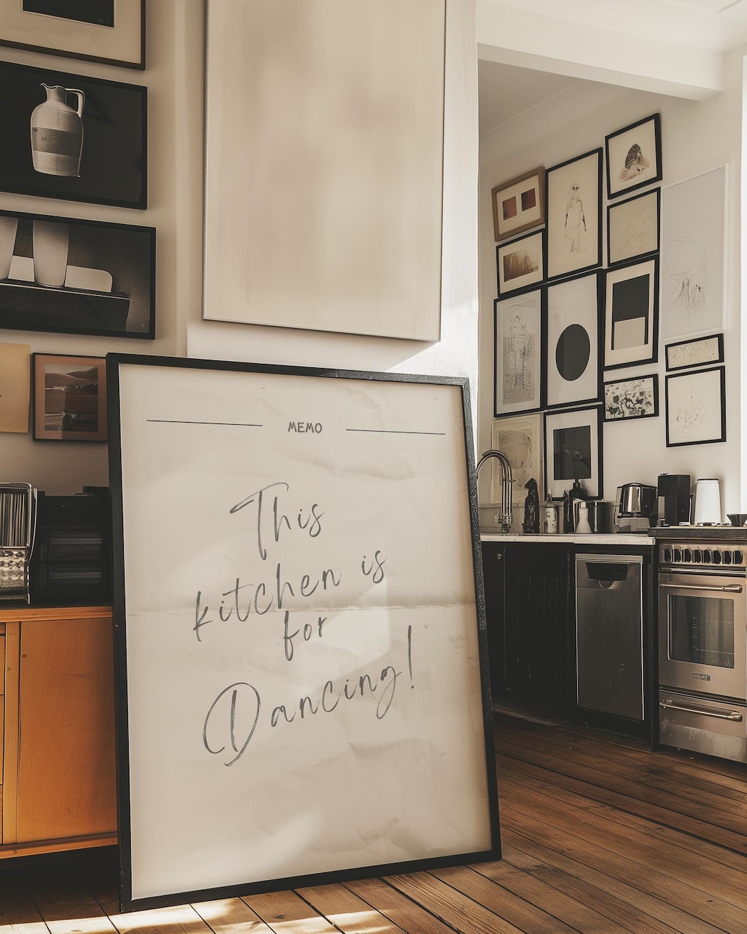 This Kitchen is for Dancing,vintage Chef Art Print,retro Kitchen Quote ...