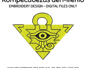 Millennium Puzzle-Embroidery Design,Machine Embroidery File,Instant Download,Anime Embroidery,Cartoon Embroidery