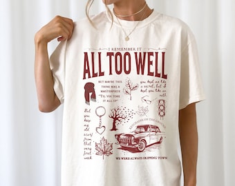 All Too Well Shirt, I Remember It Sweatshirt, All Too Well Hoodie, Country Music Sweater, All Too Well TShirt, Eras Tour Shirt