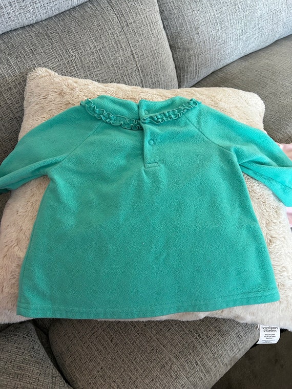 Vintage Blue Fleece Teddy Jacket Infant Carters - image 2