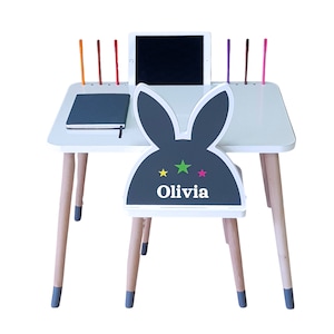 Çocuk Masa Sandalye Takımı, Çalışma Masası,  Oyun ve Aktivite Masa ve Sandalye Takımı (Tavşanlı Modeli)