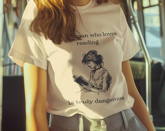 Tshirt for Women who love Reading,Tshirt of passion for reading Gift for a Woman who changes the world, Gift for Mom, Sister, And Friend