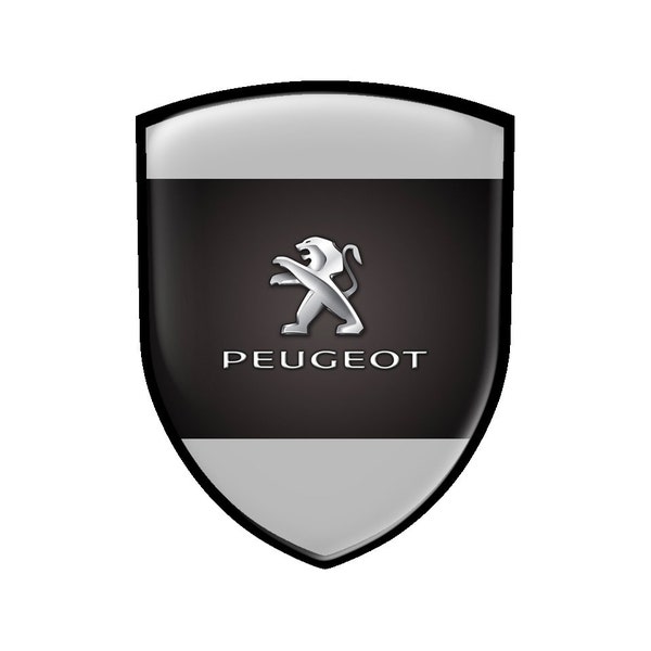 Shield Emblem with 3d Logo PEUGEOT || 3 MODELS||  for flat surface self-adhesive suitable for phone auto interior, tuning, laptop and others