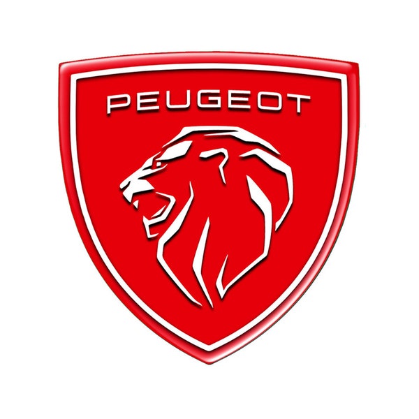 Shield Emblem with 3d Logo PEUGEOT || for flat surface self-adhesive suitable for phone auto interior, tuning, laptop and others