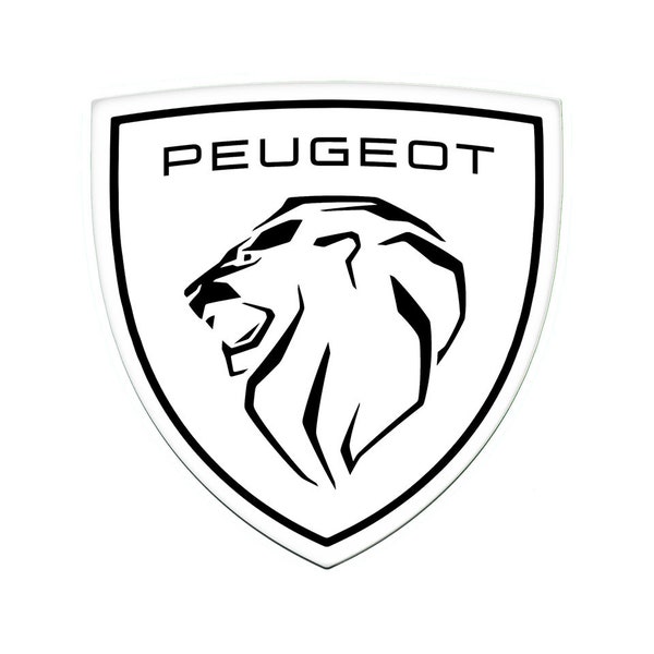 Shield Emblem with 3d Logo PEUGEOT || for flat surface self-adhesive suitable for phone auto interior, tuning, laptop and others