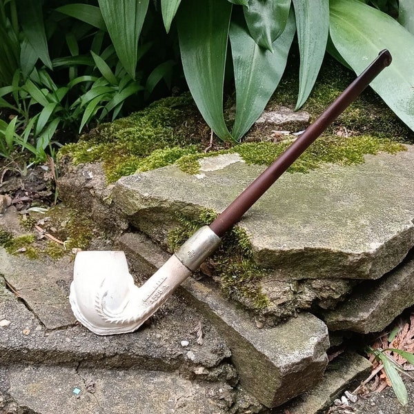 Vintage Smoking Pipe EAGLE CLAWS Jacob GAMBIER , French Antique Tobacco Pipe, Smoking Collectible Pipe 1900 From Paris, French Clay Pipe