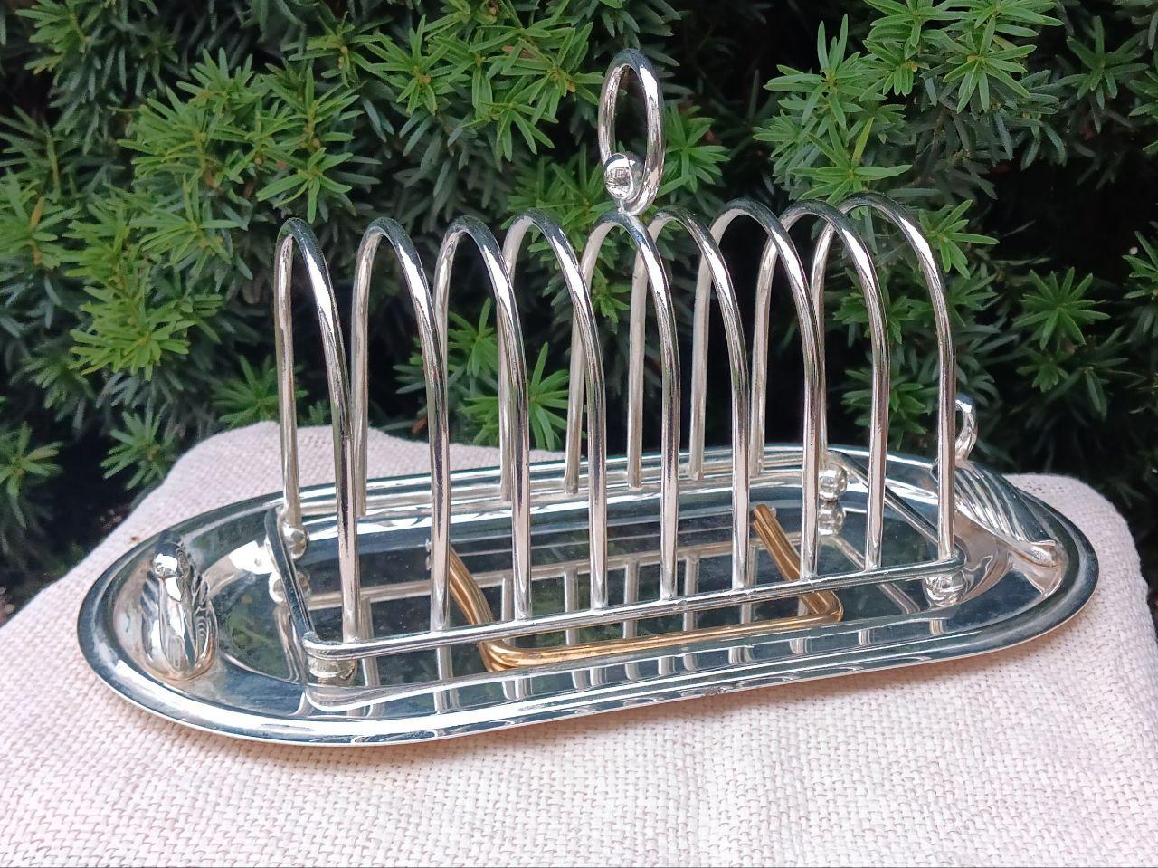 Vintage Silver Plated Toast Rack Antique Silver Plated Foie Gras Rack Mid Century Kitchen Decor French Vintage Country Kitchen Breakfast