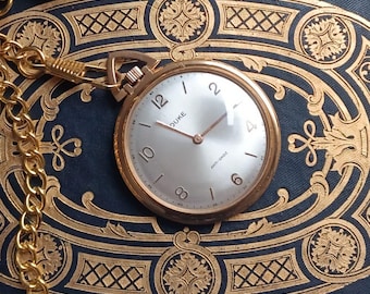 Vintage DUKE Taschenuhr - vergoldetes Gehäuse, 1960er Jahre, funktioniert