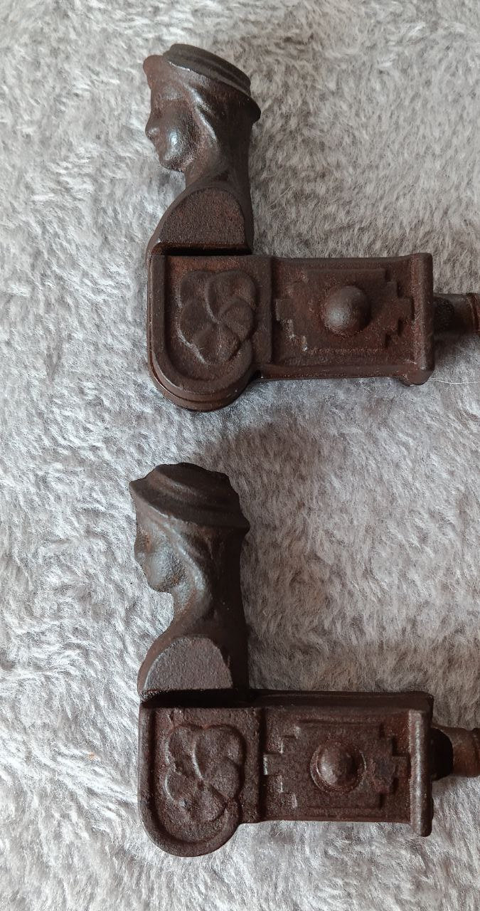 French Vintage Shutter Stopper, Antique Window Shutter Stoppers, Two