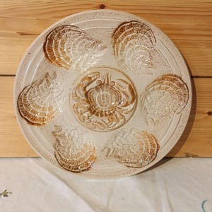 Marius Giuge (1909-1980) 制作 牡蠣用のお皿 *状態良 牡蠣皿セット - Etsy 日本