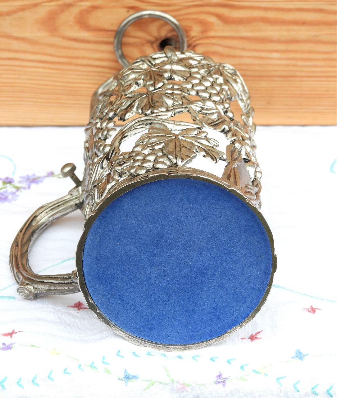 Vintage Silver-plated Wine Bottle Holder – Grapevine & Grape Leaf