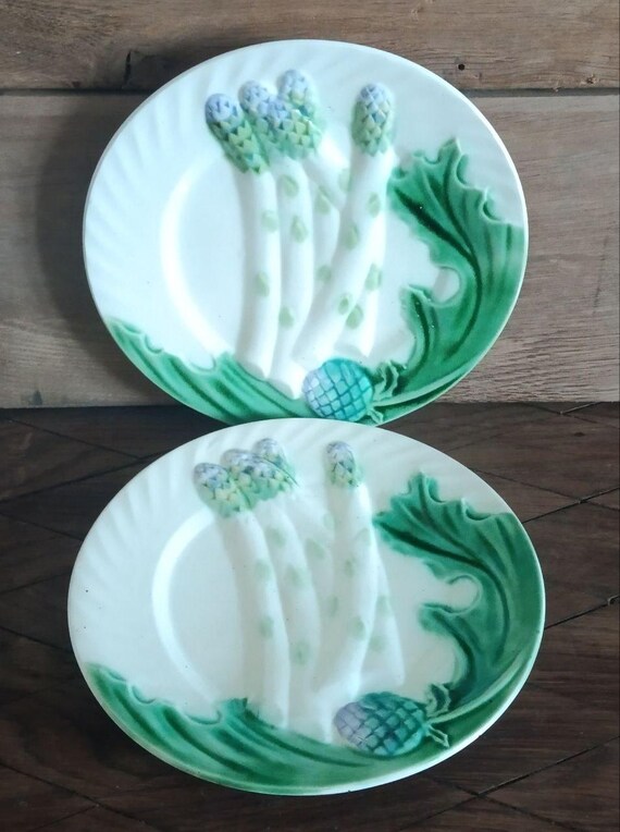 Salins 製ヴィンテージ アーティチョーク アスパラガス プレート